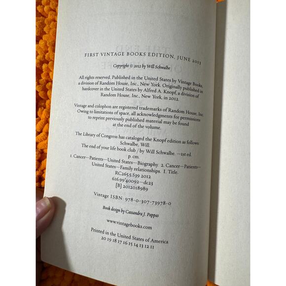 The End of Your Life Book Club: A Memoir Paperback – June 4, 2013 Will Schwalbe - Picture 4 of 4